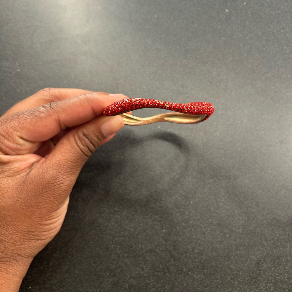 Red and Gold Twisted Bracelet